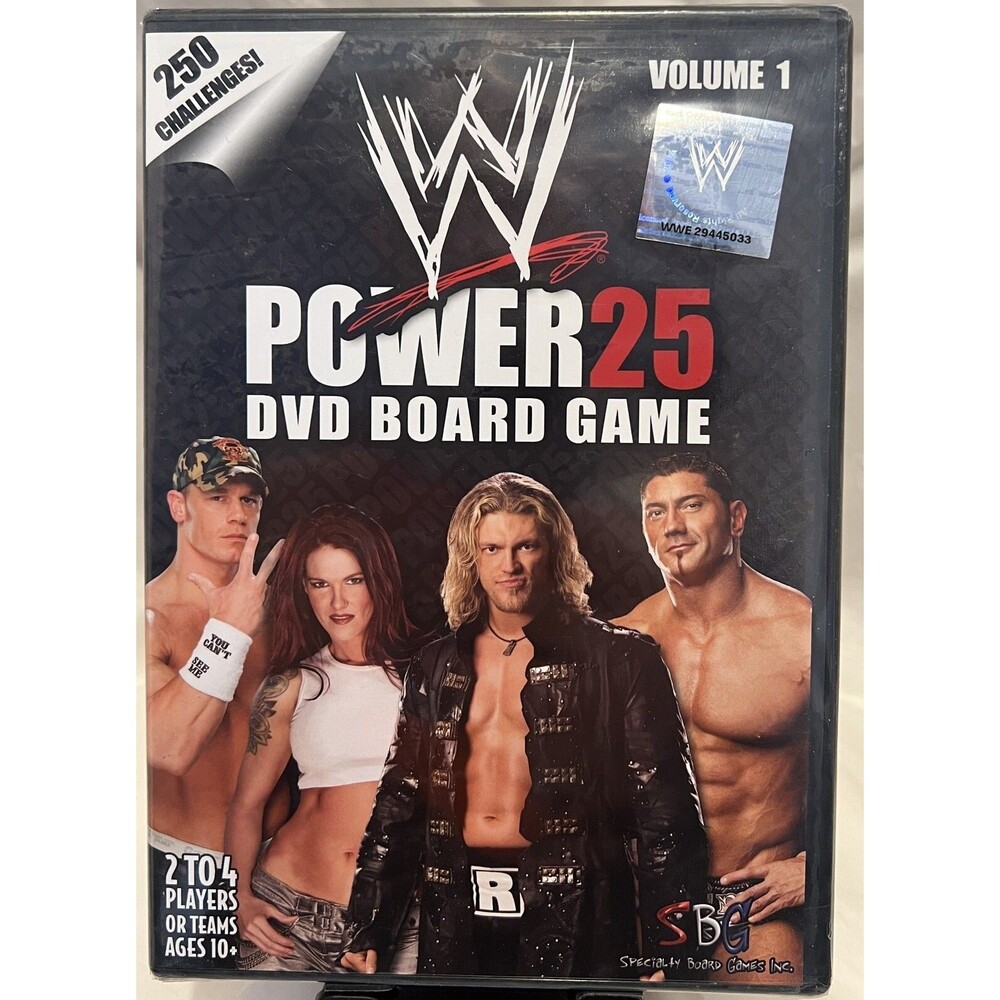 Power 25 Vol. 1 [DVD Board Game, 895193201132] WWE - 250 Challenges * BRAND NEW
